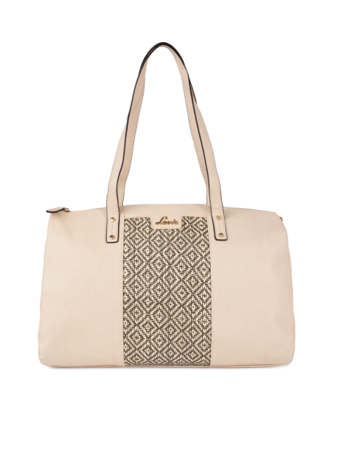 

Lavie Beige Textured Shoulder Bag