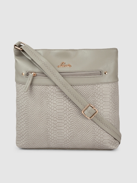 

Lavie Grey Solid Sling Bag