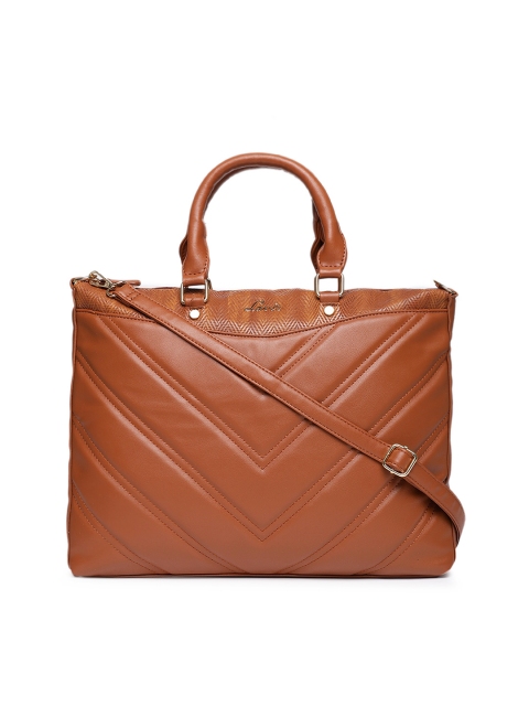 

Lavie Brown Textured Handheld Bag