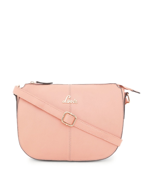 

Lavie Pink Solid Sling Bag
