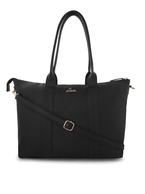 

Lavie Black Solid Shoulder Bag