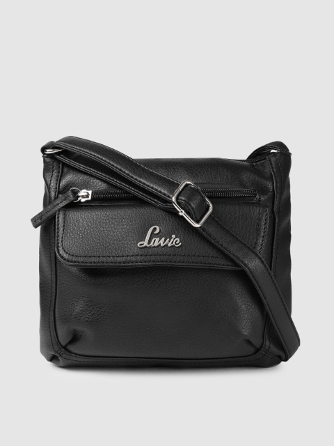 

Lavie Black Solid Sling Bag