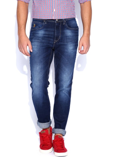 

U.S. Polo Assn. Denim Co. Blue Slim Tapered Fit Stretchable Jeans