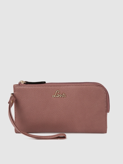 

Lavie Women Pink Solid Two Fold Wallet