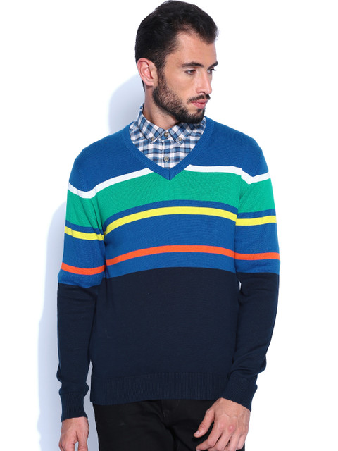 

U.S. Polo Assn. Blue Striped Sweater