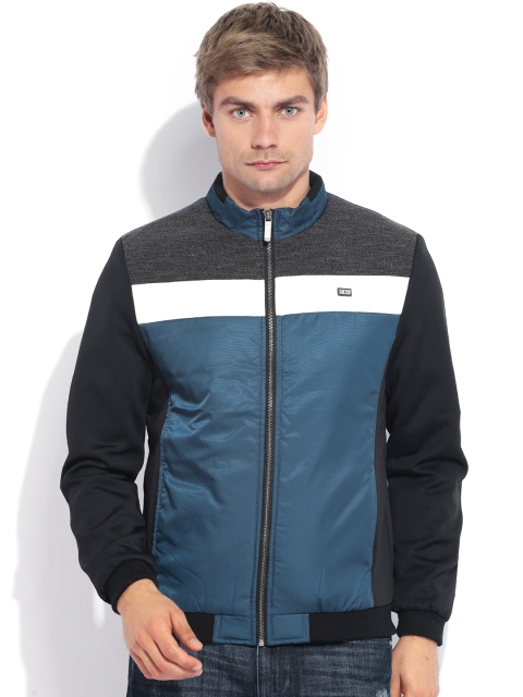 

Arrow Sport Navy & Black Padded Jacket, Navy blue