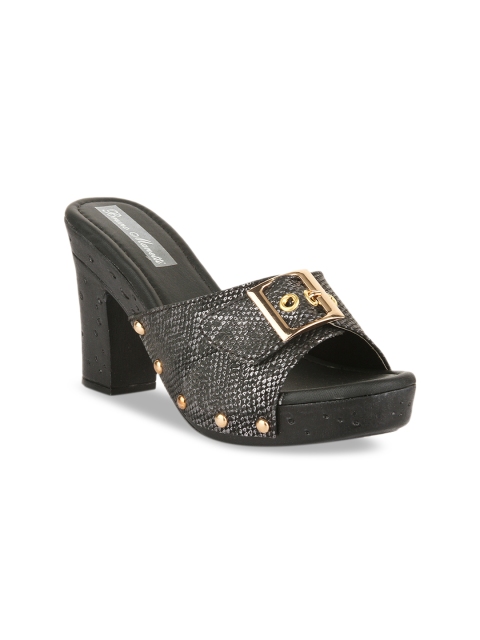 

Bruno Manetti Women Black Textured Heels