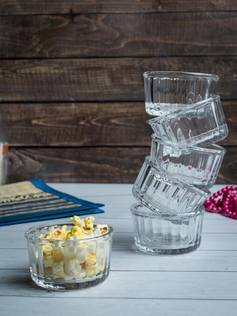 

Pasabahce Ramekin Set of 6 Glass Bowls Set, Transparent