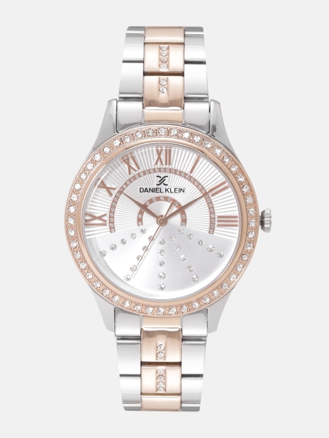 

Daniel Klein Women Silver-Toned Embellished Analogue Watch DK12095-4