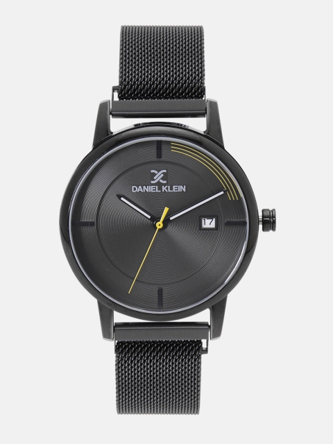 

Daniel Klein Men Gunmetal-Toned Analogue Watch 12105-6, Metallic
