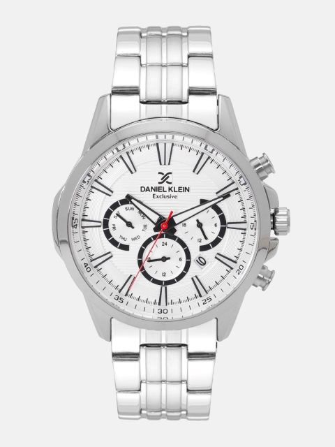 

Daniel Klein Men Silver-Toned Analogue Watch 12146-1