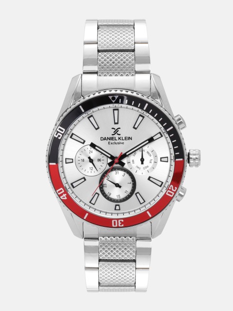 

Daniel Klein Exclusive Men Silver-Toned Analogue Watch 12134-1