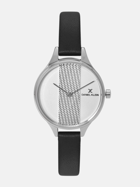 

Daniel Klein Fiord Women Silver-Toned & Black Analogue Watch DK12050-1