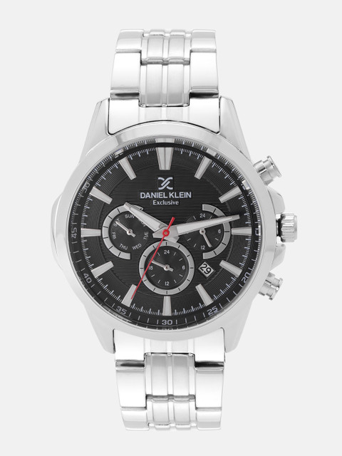 

Daniel Klein Men Black Textured Analogue Watch DK12146-2