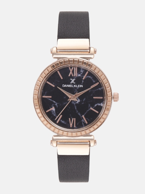 

Daniel Klein Women Black Printed Analogue Watch DK12071-6