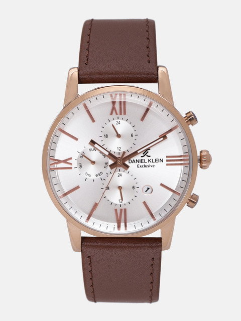 

Daniel Klein Exclusive Men Silver-Toned Analogue Watch 12160-5