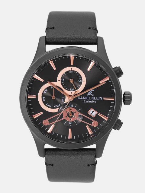 

Daniel Klein Men Black Analogue Watch 12156-5