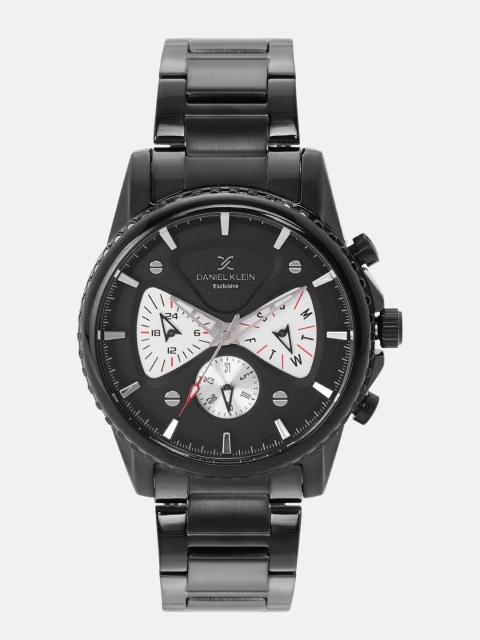 

Daniel Klein Men Black & White Colourblocked Analogue Watch DK12123-5