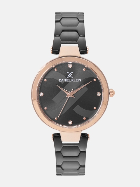 

Daniel Klein Premium Women Gunmetal-Toned Analogue Watch DK12048-5, Metallic