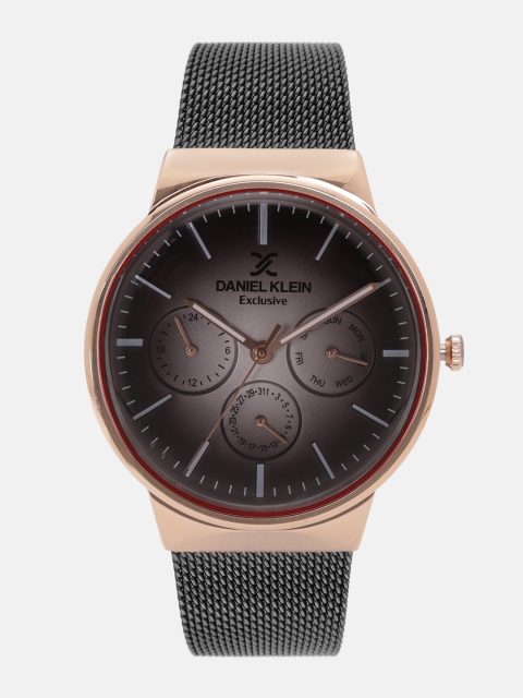 

Daniel Klein Men Black & Silver-Toned Analogue Watch DK12132-2