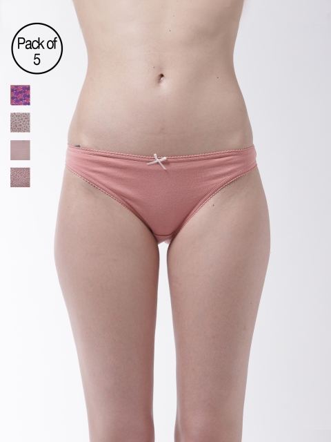 

Marks & Spencer Women Pack of 5 Briefs T61358, Peach