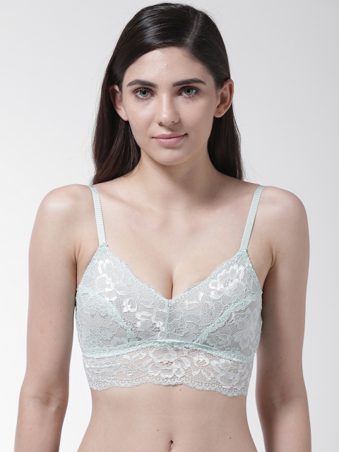 

Marks & Spencer Green Lace Non-Wired Non Padded Bralette Bra