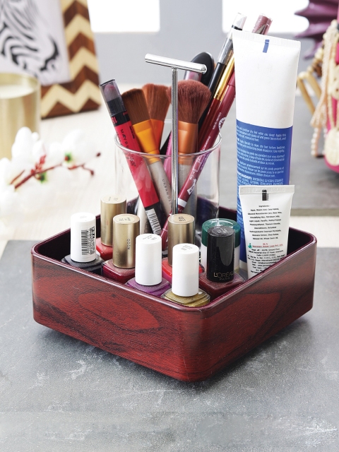 

JVS Brown Square Mini Organiser