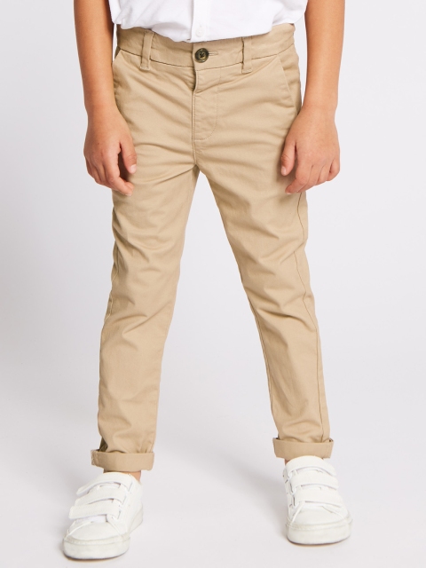 

Marks & Spencer Boys Beige Regular Fit Solid Chinos