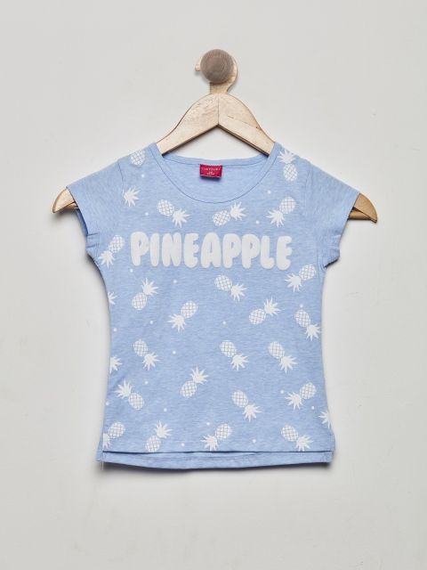 

Tiny Girl Girls Blue Printed Top