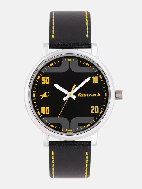 

Fastrack Men Black Analogue Watch 38052SL05