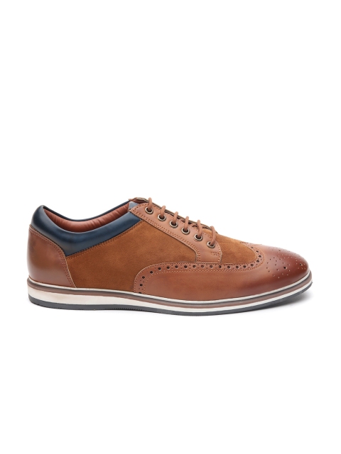 

Carlton London Men Brown Half Brogues
