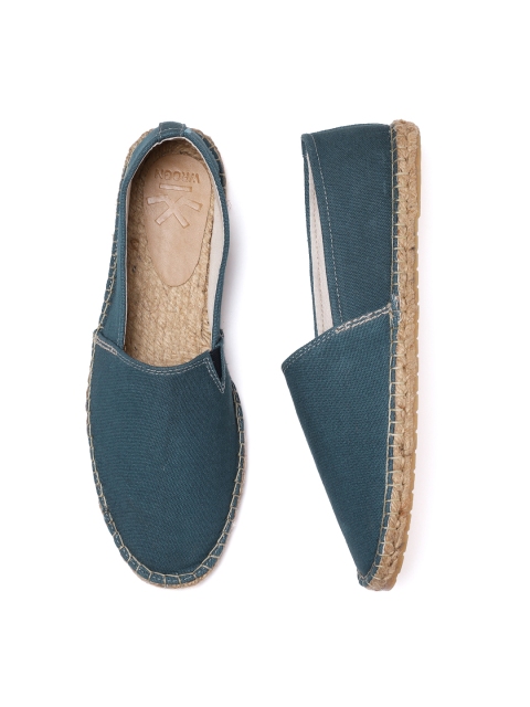 

WROGN Men Teal Blue Solid Espadrilles