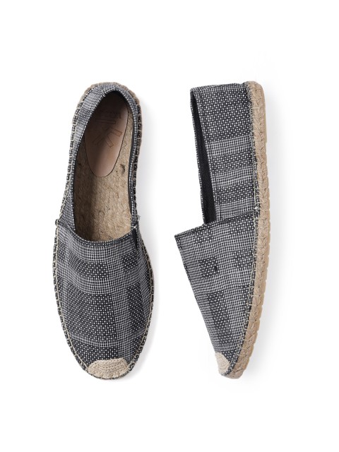 

WROGN Men Black & White Printed Espadrilles