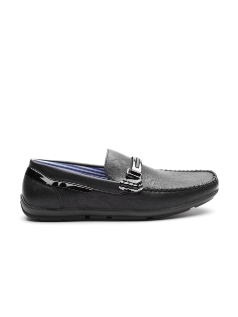 

Carlton London Men Black Solid Smart Casual Loafers