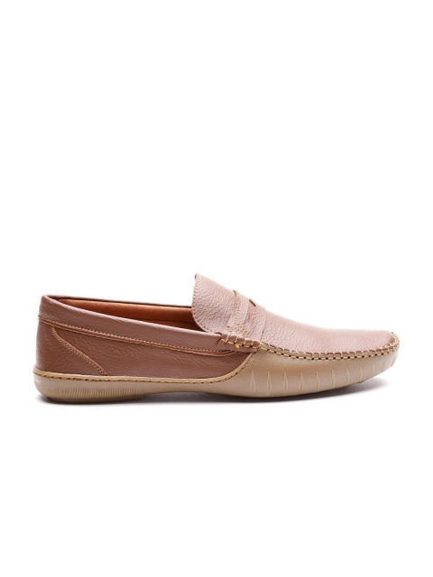 

Carlton London Men Brown Solid Penny Loafers