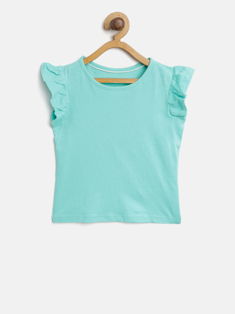 

Marks & Spencer Girls Blue Solid Top