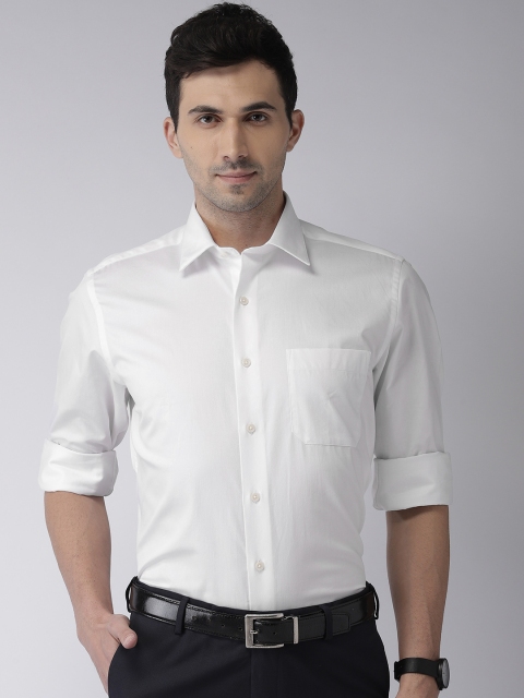 

Arrow Men White Solid Casual Shirt