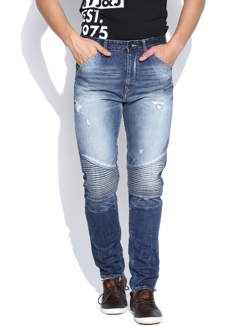 

Jack & Jones Blue Washed High-Rise Erik Anti Fit Jeans