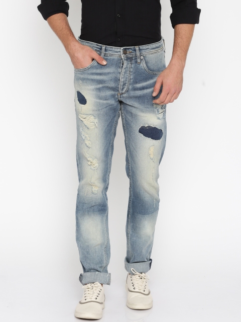 

Jack & Jones Blue Washed Comfort Fit Stretchable Jeans