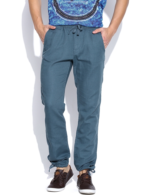 

Jack & Jones Blue Linen Casual Joggers