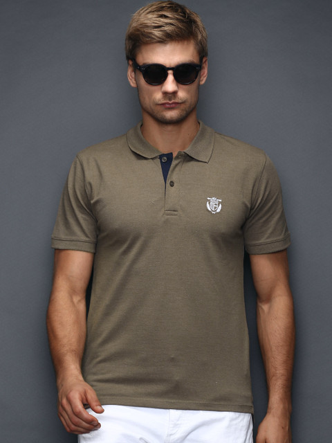 

SELECTED Brown Polo T-shirt