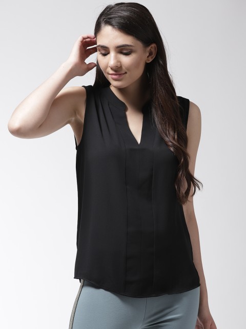 

Marks & Spencer Women Black Solid Regular Top