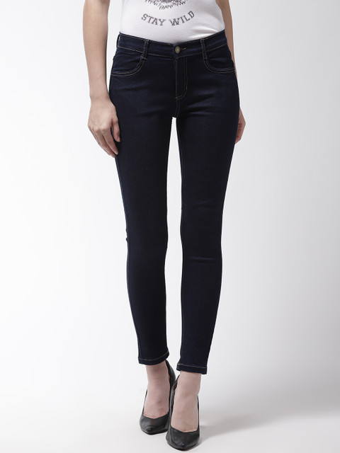 

Marks & Spencer Women Navy Blue Skinny Fit Mid-Rise Clean Look Jeans