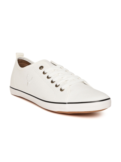 

Allen Solly Men White Solid Sneakers
