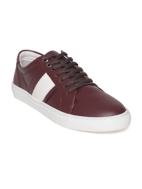 

Allen Solly Men Burgundy & White Sneakers