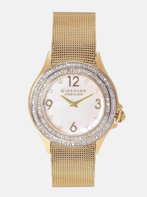 

GIORDANO Women Cream-Coloured Analogue Watch P243-33