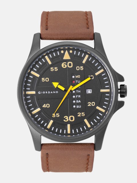 

GIORDANO Men Black Analogue Watch C1186-04