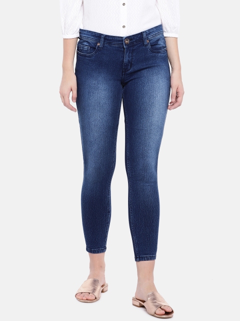 

High Star Women Blue Slim Fit Mid-Rise Clean Look Stretchable Jeans