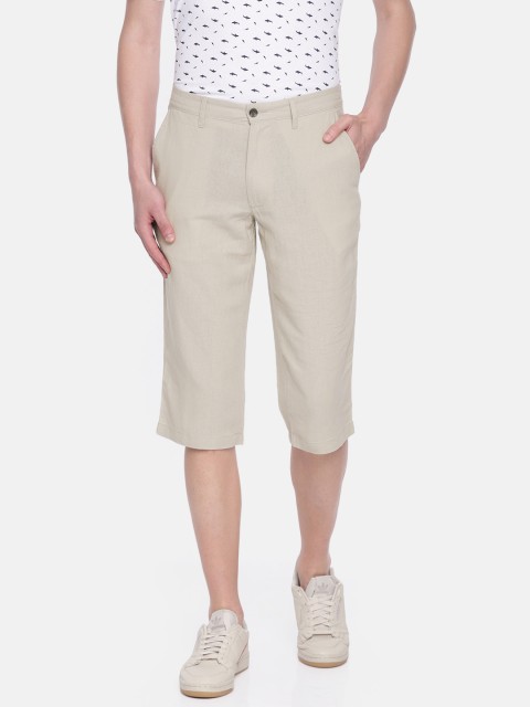 

Marks & Spencer Men Beige Solid Regular Fit Regular Shorts