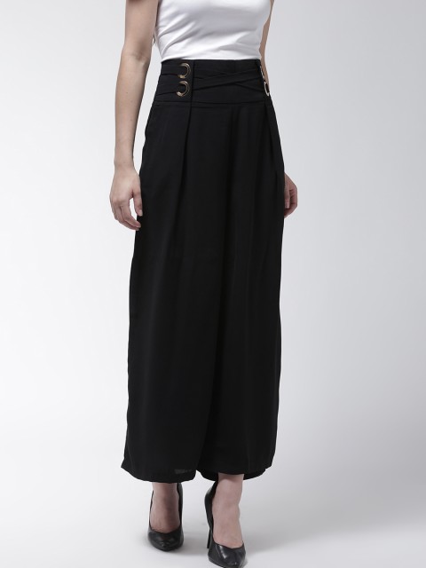 

Madame Women Black Wide Leg Solid Palazzos